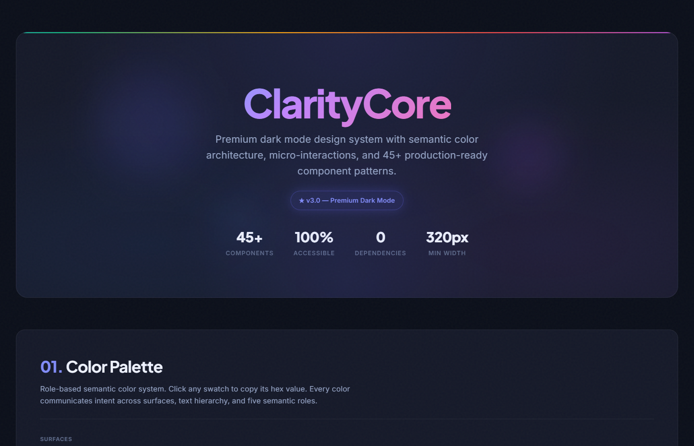 Clarity Paws UI Kit preview