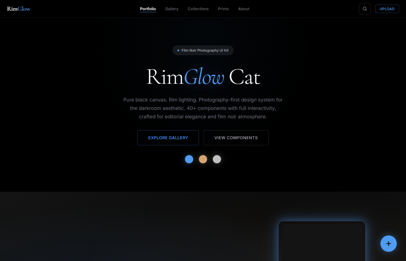 RimGlow Cat UI Kit preview