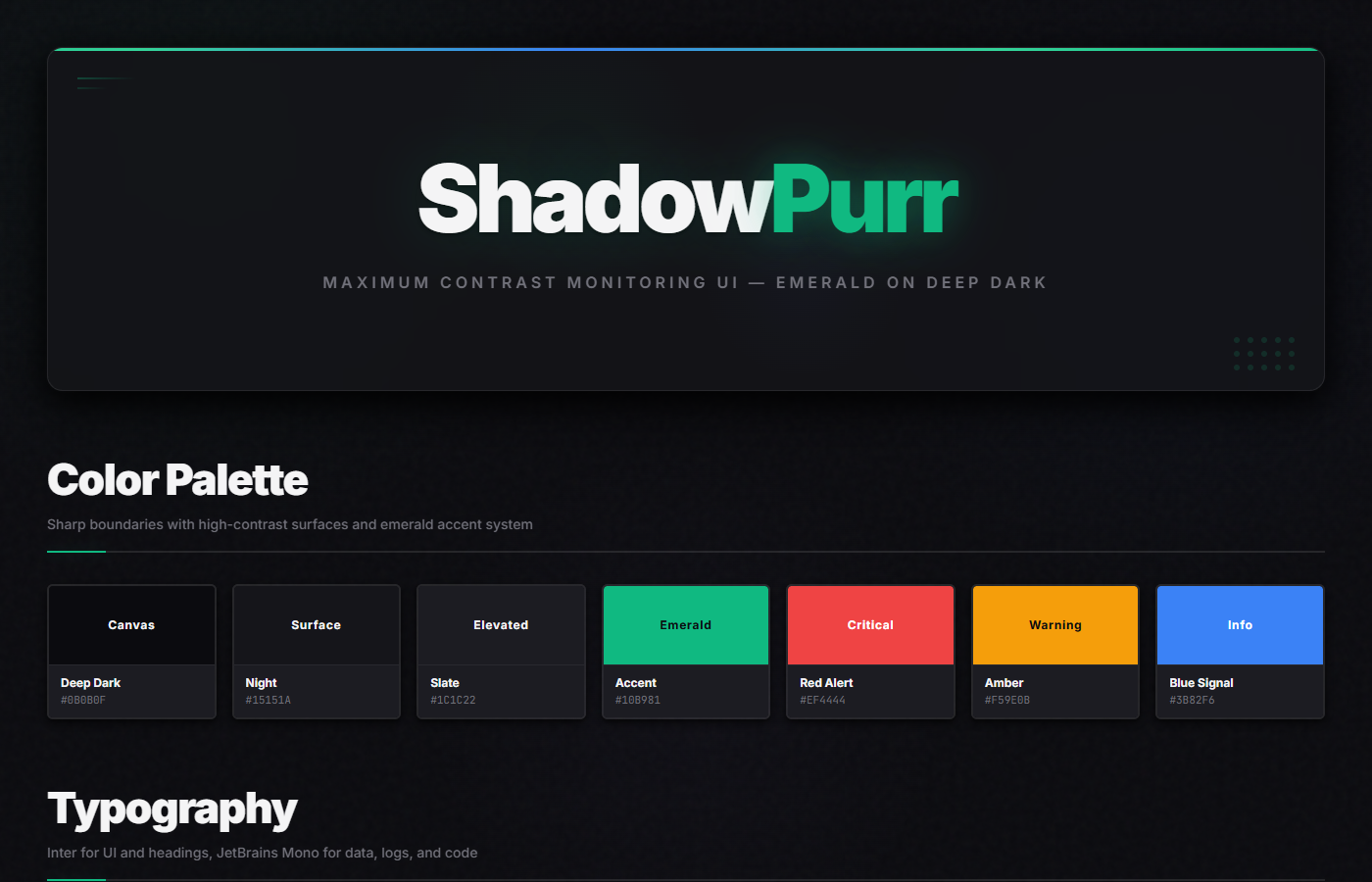 ShadowPurr UI Kit preview